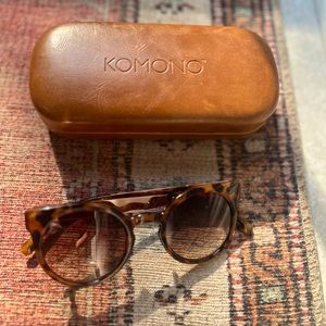Komono LuLu Polarized Tortoise Shell Sunglasses with Case